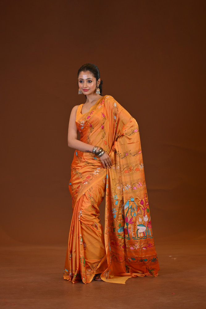 Blended Silk Kantha Saree