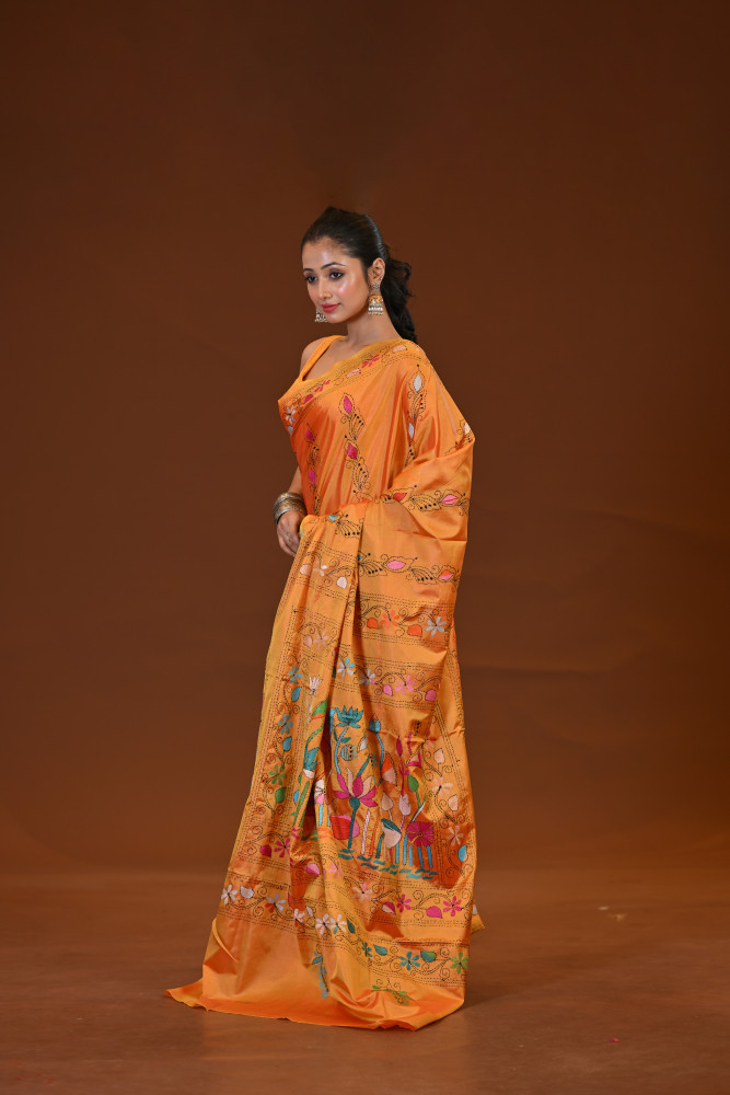 Blended Silk Kantha Saree