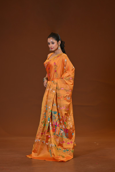 Blended Silk Kantha Saree