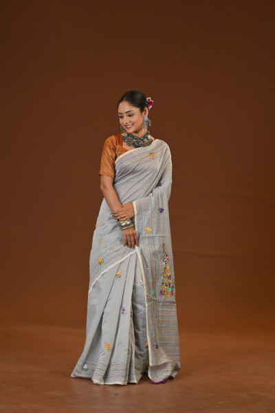 Bulian Stitch Saree