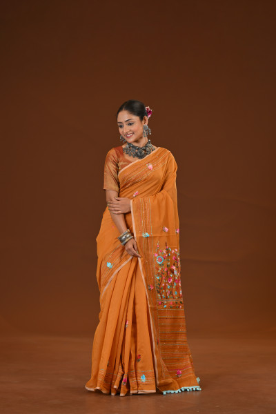 Bulian Stitch Saree