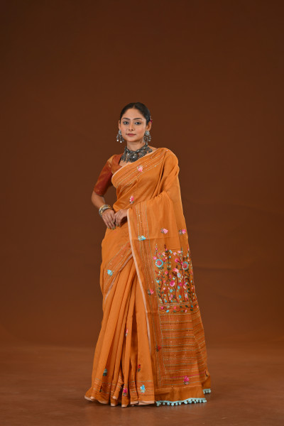 Bulian Stitch Saree
