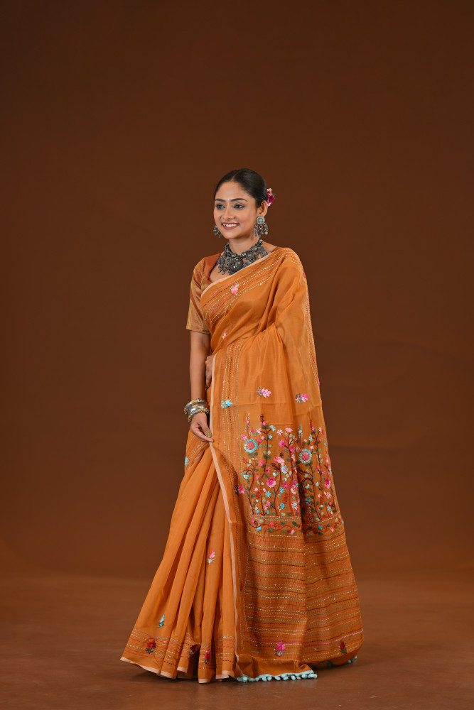 Bulian Stitch Saree