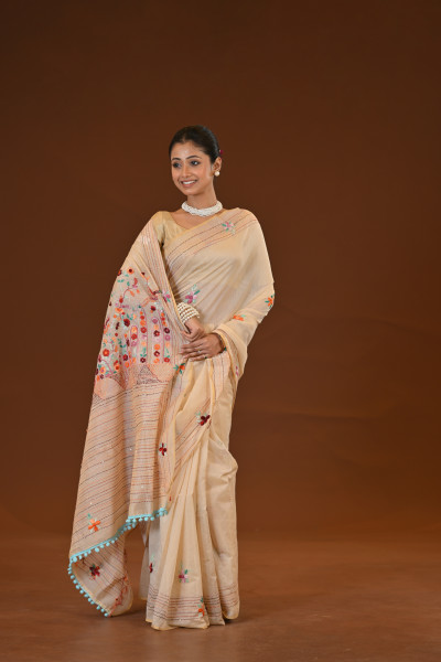Bulian Stitch Saree