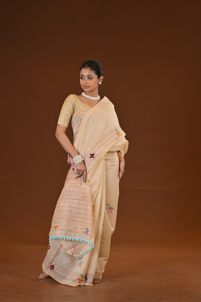 Bulian Stitch Saree