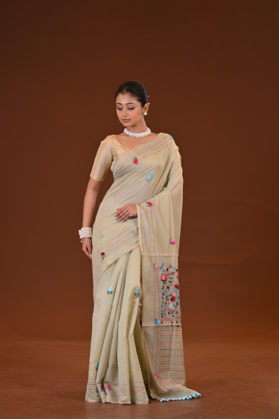 Bulian Stitch Saree