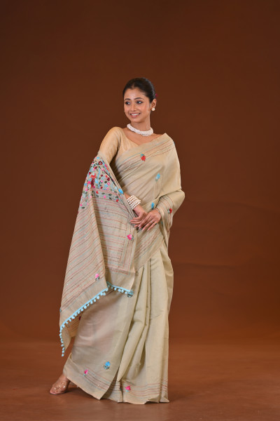 Bulian Stitch Saree