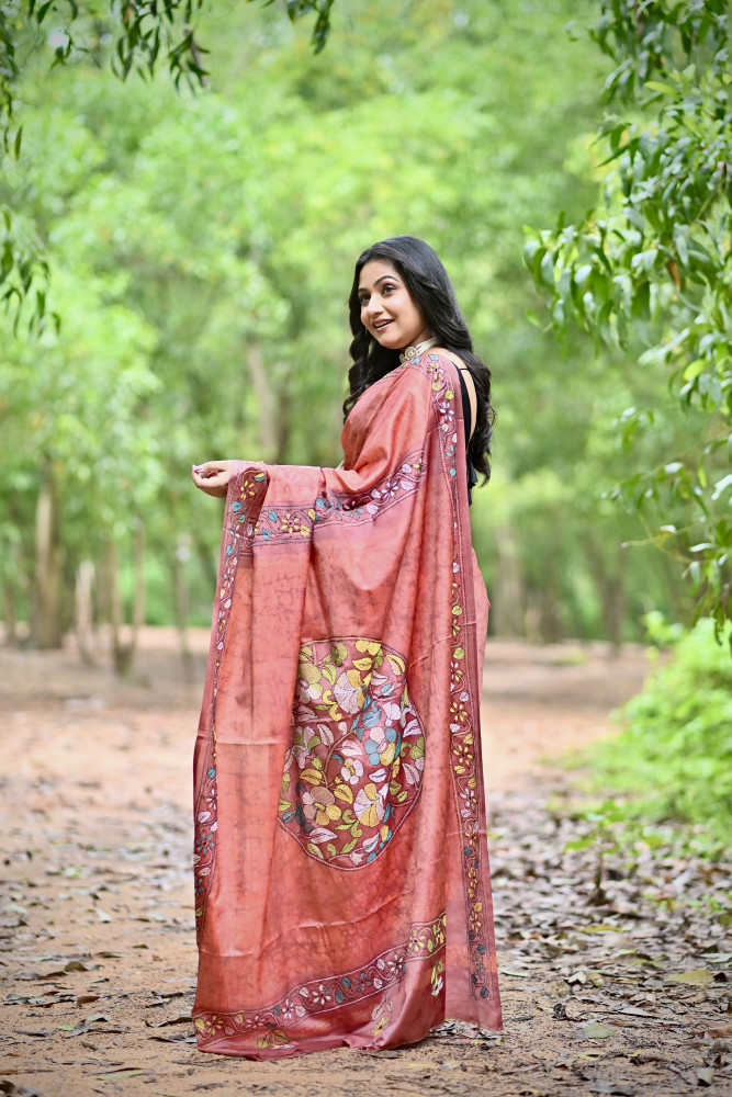 JAYA BLENDED SILK KANTHA SAREE