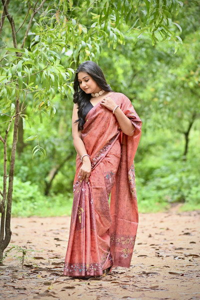 JAYA BLENDED SILK KANTHA SAREE