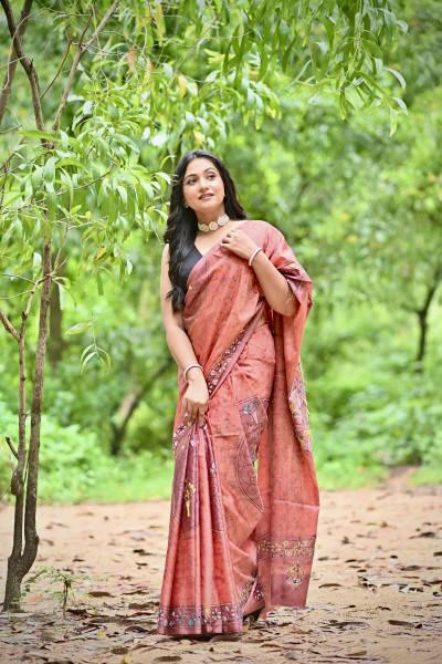JAYA BLENDED SILK KANTHA SAREE