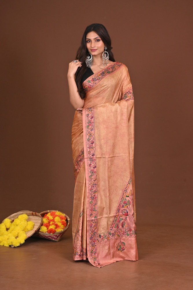 LAKSHMI BLENDED SILK KANTHA SAREE