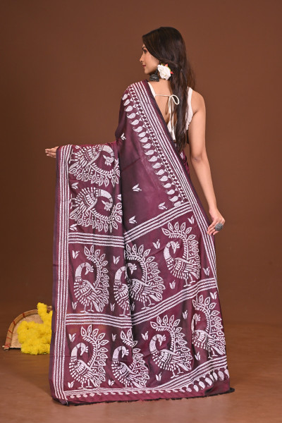 AMRITAAMBAR BLENDED SILK KANTHA SAREE