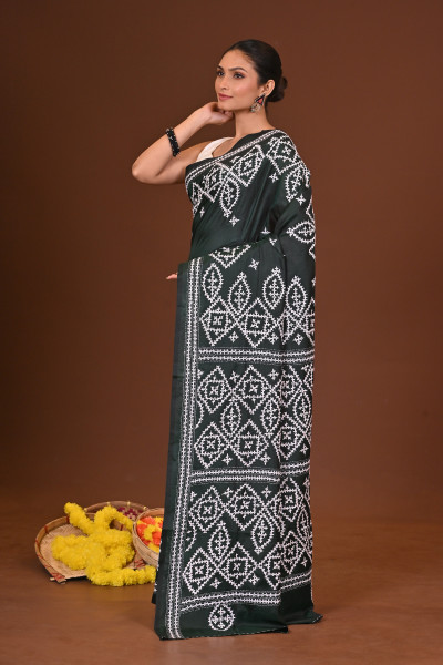 ANADALIPI BLENDED SILK KANTHA SAREE