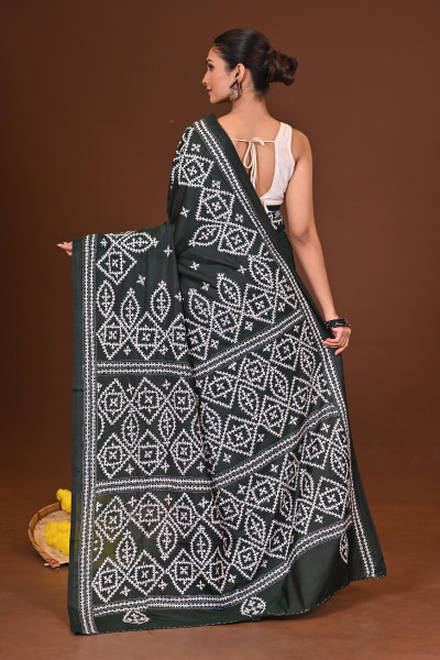 ANADALIPI BLENDED SILK KANTHA SAREE