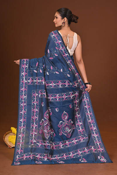 ASHARIKA BLENDED SILK KANTHA SAREE
