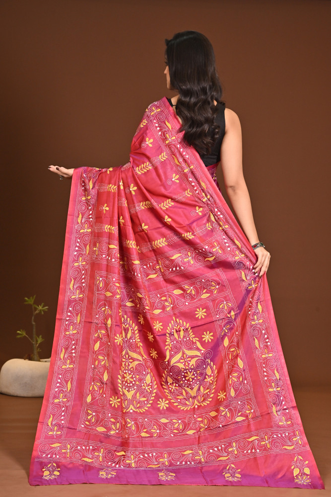 BELENDED SILK KANTHA SAREE