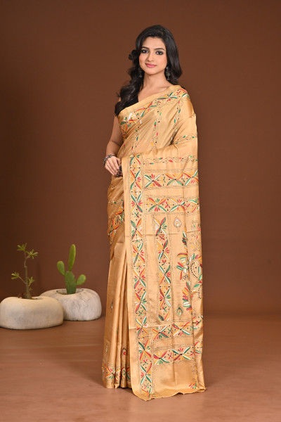 BELENDED SILK KANTHA SAREE