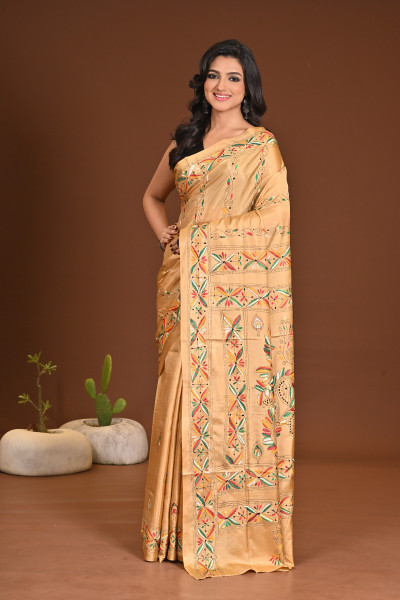 BELENDED SILK KANTHA SAREE