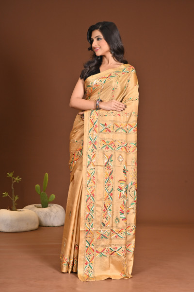 BELENDED SILK KANTHA SAREE