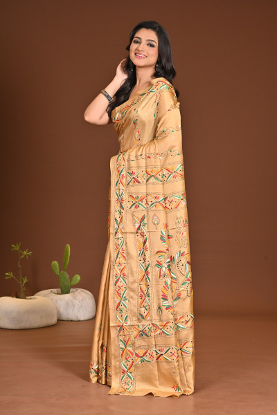 BELENDED SILK KANTHA SAREE