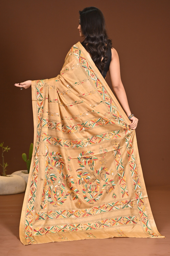 BELENDED SILK KANTHA SAREE