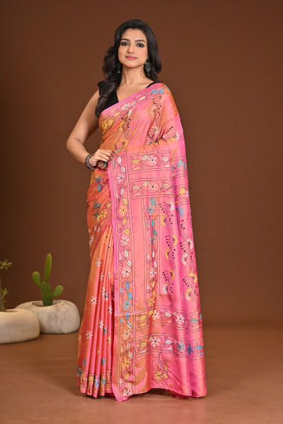 BELENDED SILK KANTHA SAREE