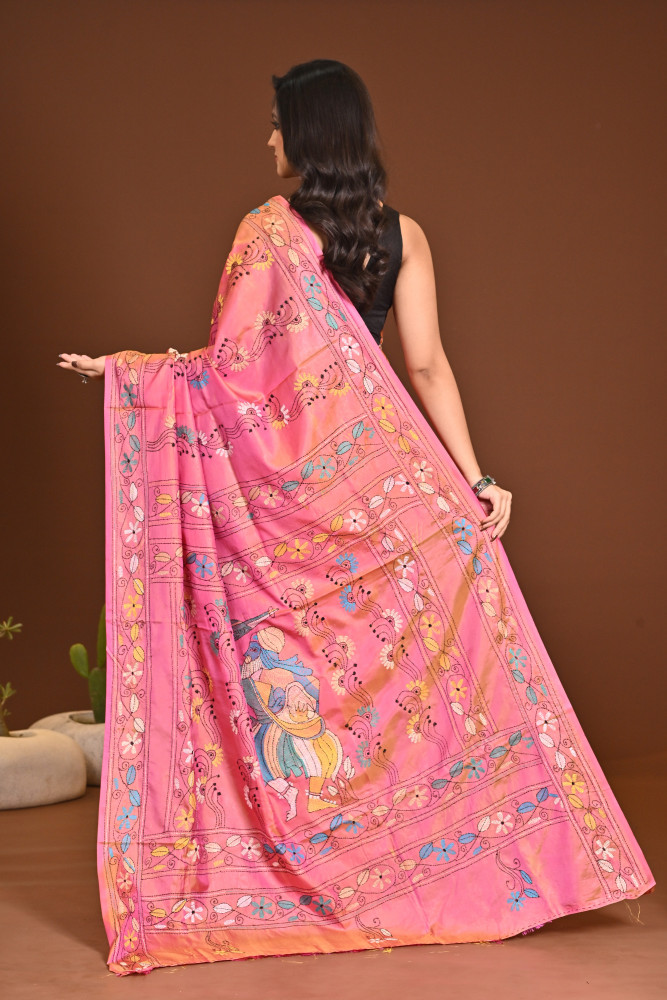 BELENDED SILK KANTHA SAREE