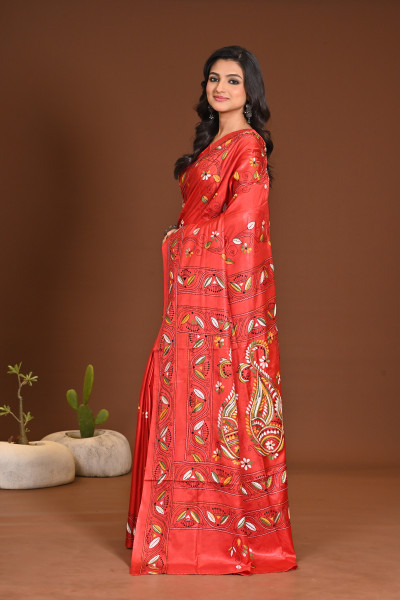 BELENDED SILK KANTHA SAREE