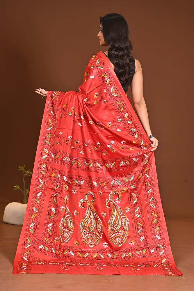 BELENDED SILK KANTHA SAREE