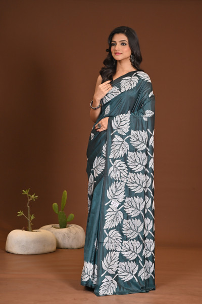 BELENDED SILK KANTHA SAREE