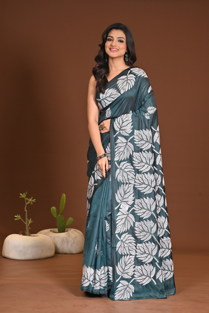 BELENDED SILK KANTHA SAREE