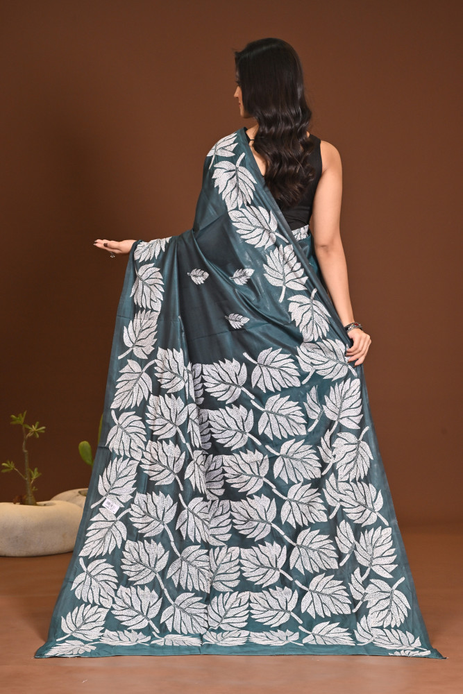 BELENDED SILK KANTHA SAREE