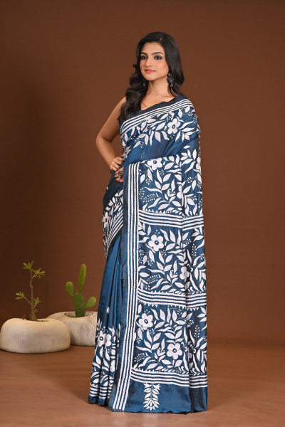 BELENDED SILK KANTHA SAREE