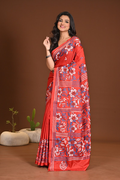 BELENDED SILK KANTHA SAREE