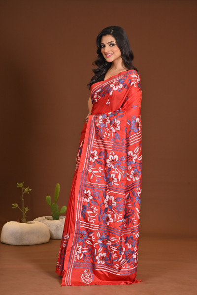 BELENDED SILK KANTHA SAREE