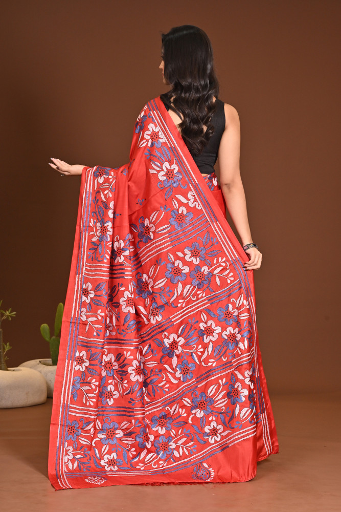 BELENDED SILK KANTHA SAREE