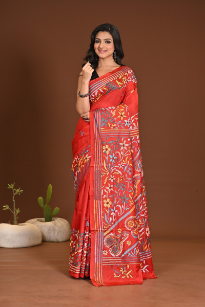 BELENDED SILK KANTHA SAREE