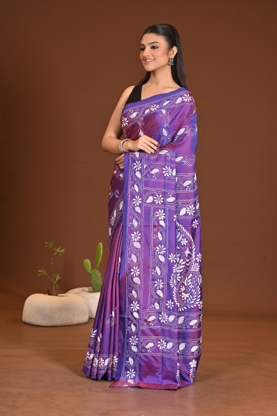 BELENDED SILK KANTHA SAREE