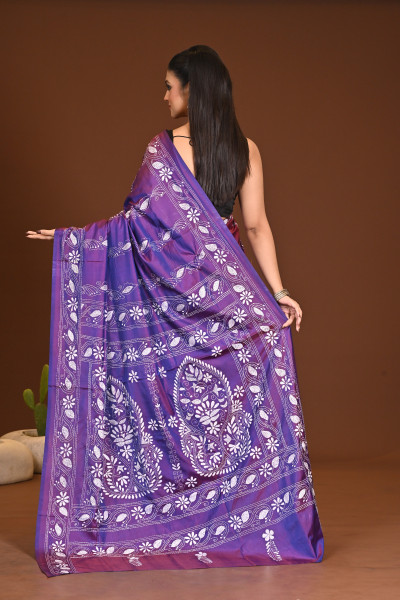 BELENDED SILK KANTHA SAREE