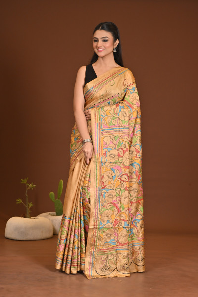 BELENDED SILK KANTHA SAREE