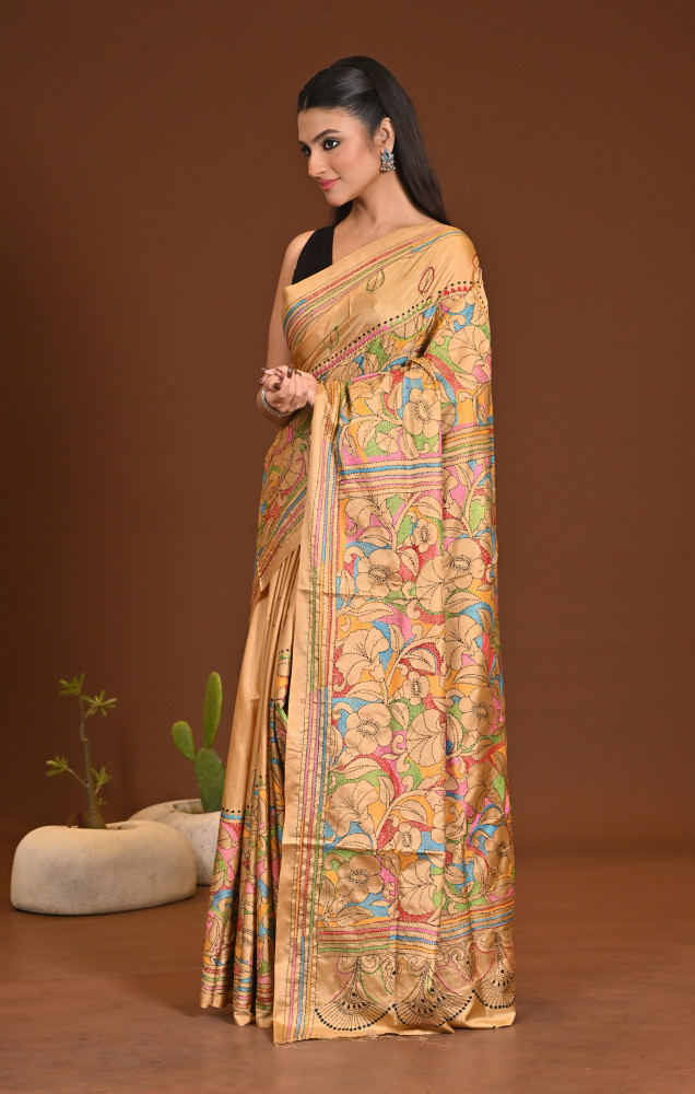 BELENDED SILK KANTHA SAREE