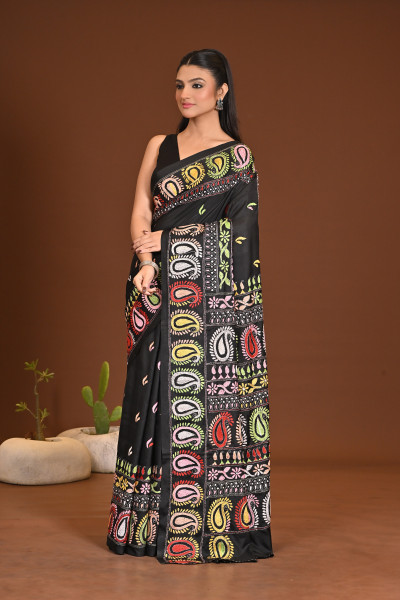 BELENDED SILK KANTHA SAREE