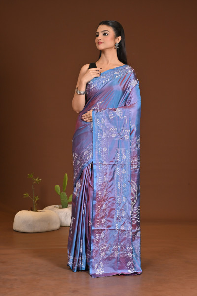 BELENDED SILK KANTHA SAREE