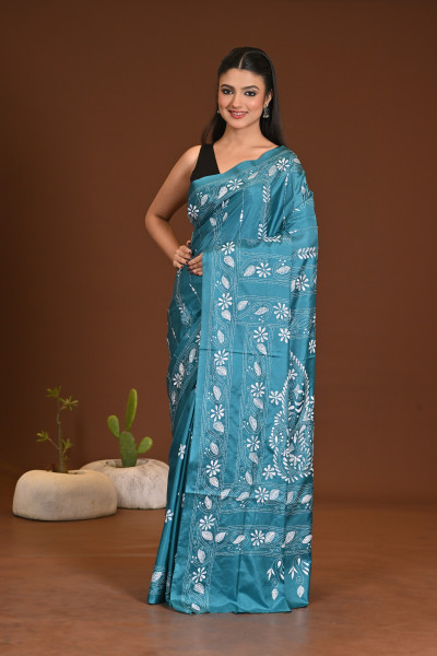 BELENDED SILK KANTHA SAREE