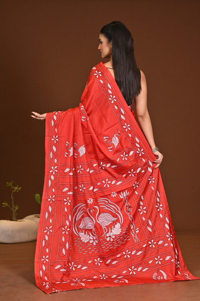 BELENDED SILK KANTHA SAREE