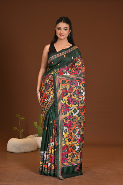 BELENDED SILK KANTHA SAREE