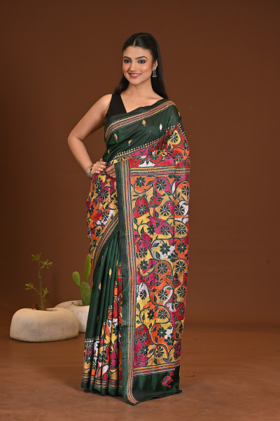 BELENDED SILK KANTHA SAREE
