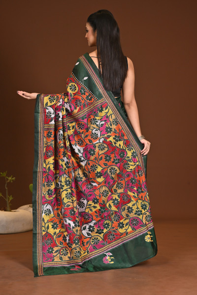 BELENDED SILK KANTHA SAREE