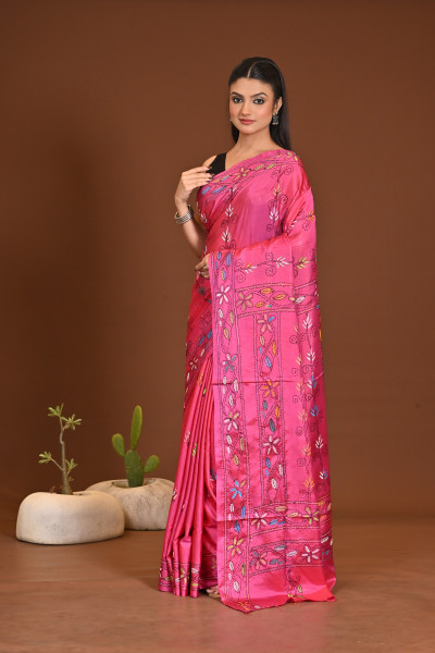 BELENDED SILK KANTHA SAREE