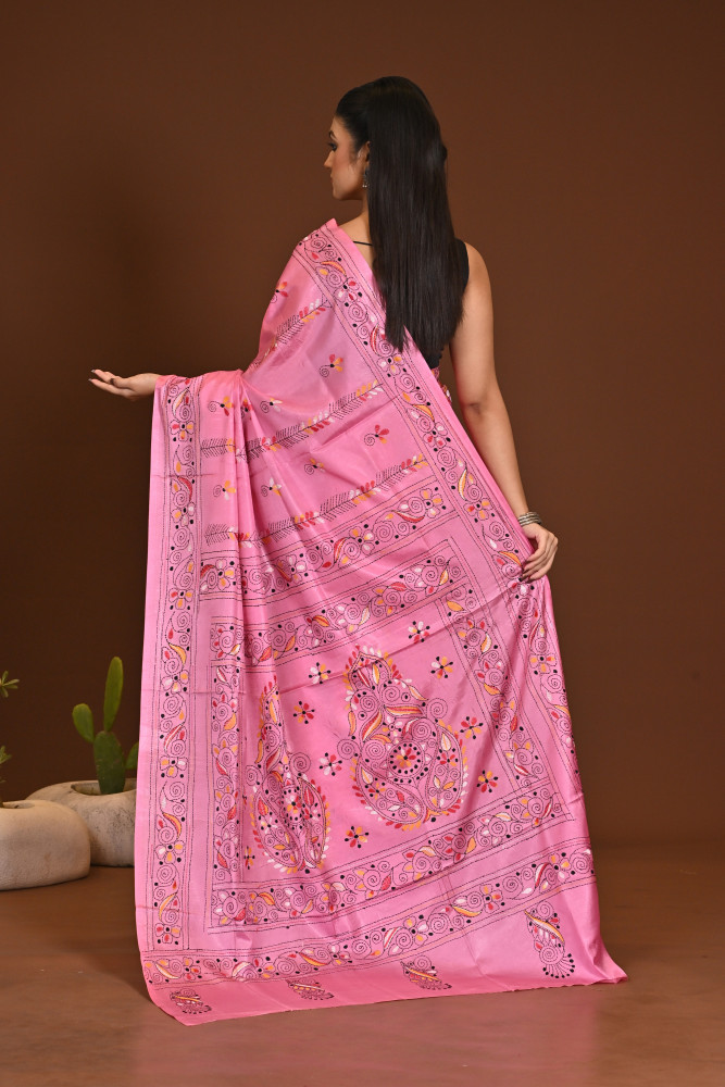 BELENDED SILK KANTHA SAREE